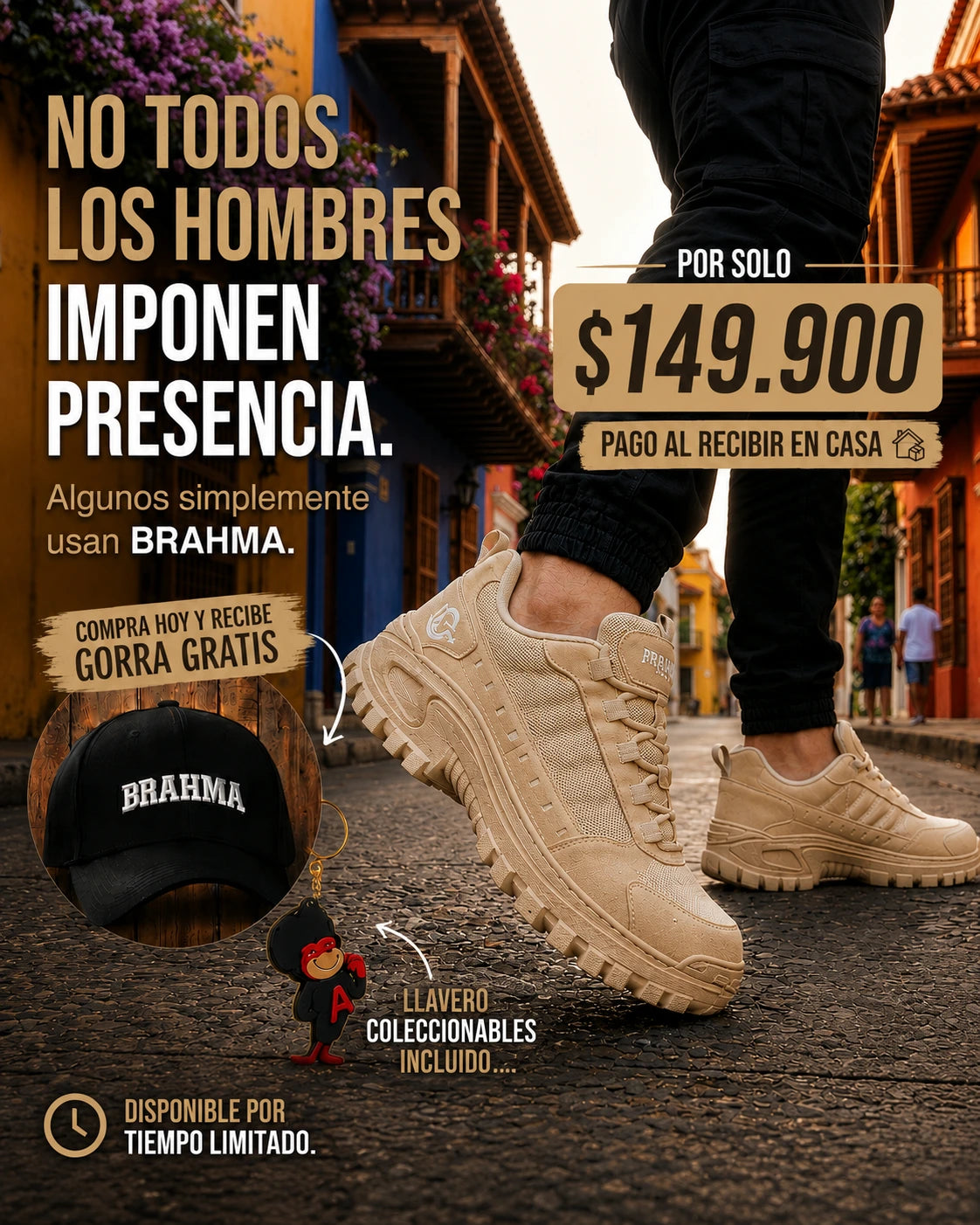 🔥 PROMO - Zapatos Brahma + Gorra Gratis 🎁